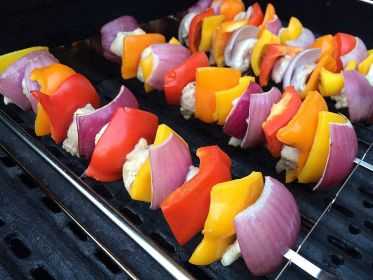 Metal Skewer for Grilling,Kabob Skewer,Flat BBQ Barbecue Skewer,Grilling Skewers Set,Reusable BBQ